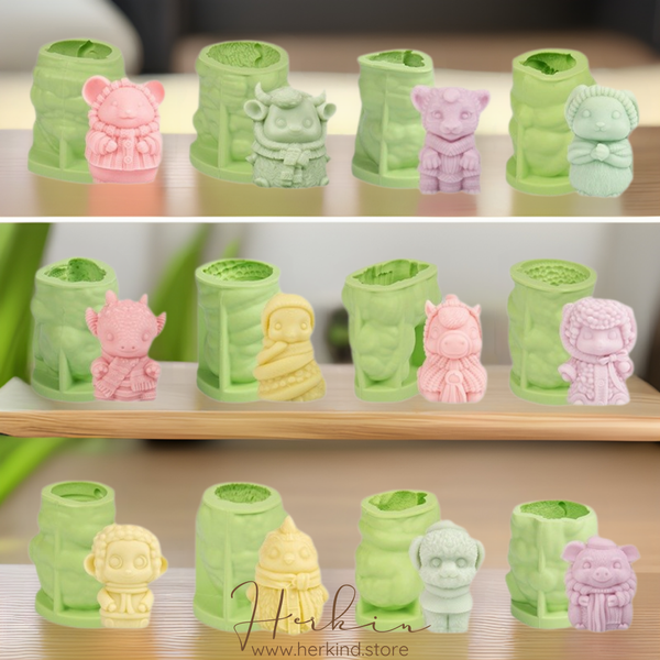 Chinese 12 Zodiac Silicone Mold