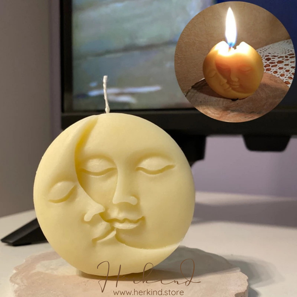 Moon & Sun Face Silicone Mold